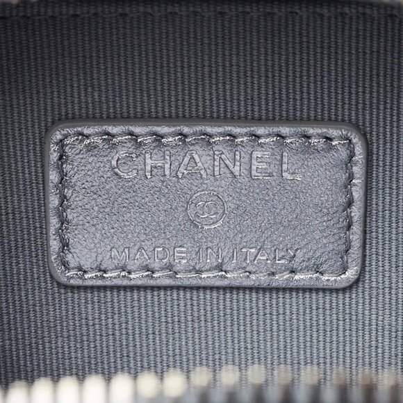 Chanel Metallic Silver Quilted Lambskin Leather Coco Punk Cube Bag - Picture 5 of 11